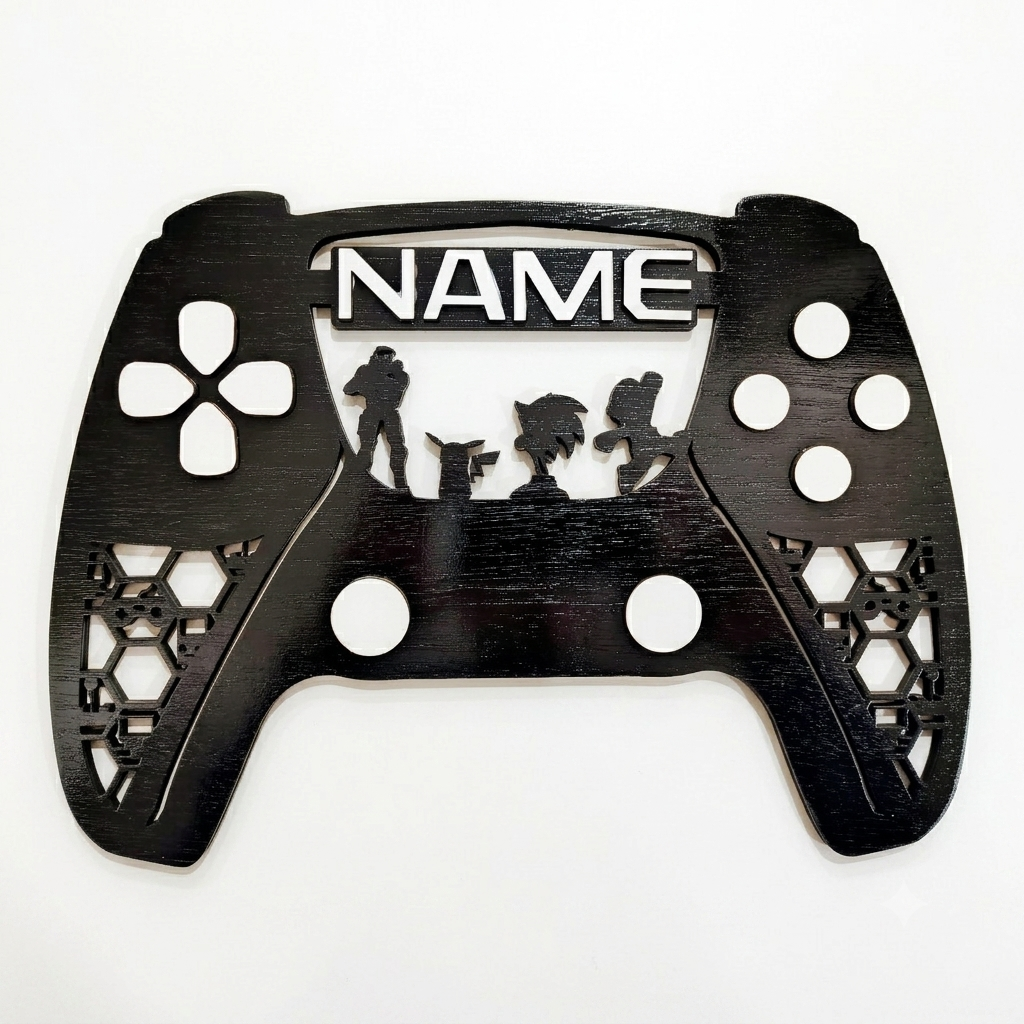 Gamer Themed Name Plaque