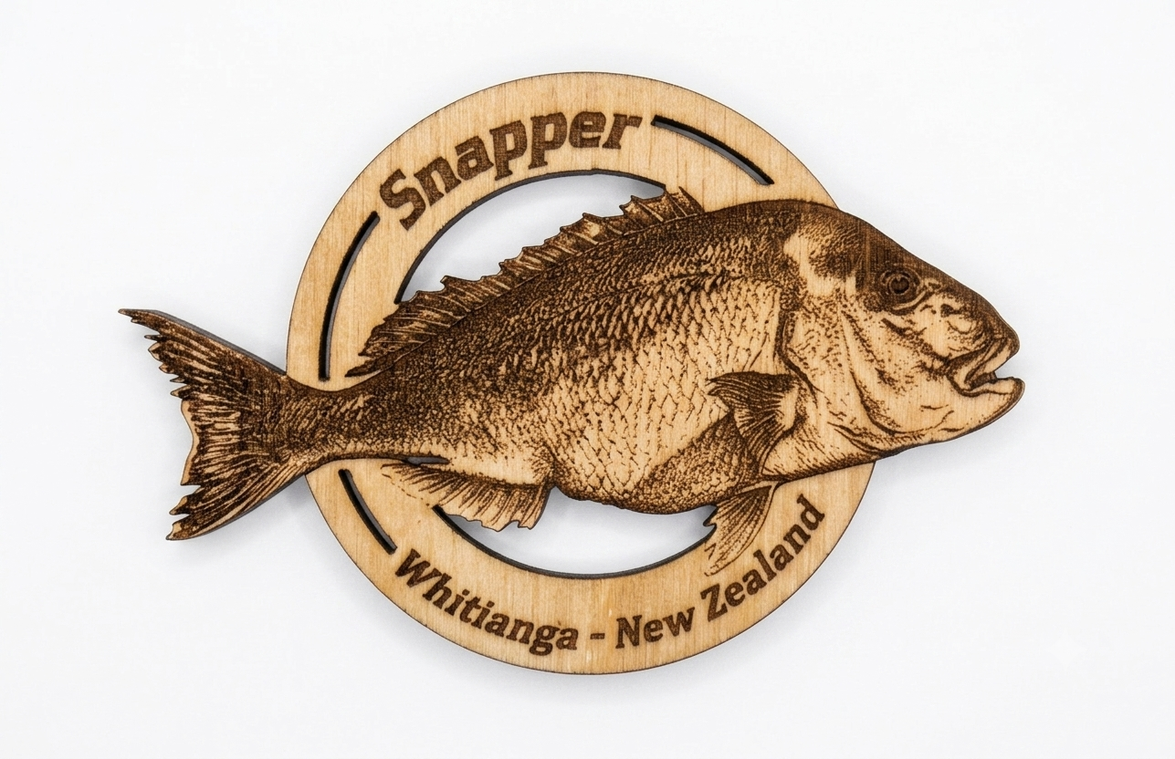 Birch Plywood Fish Magnets