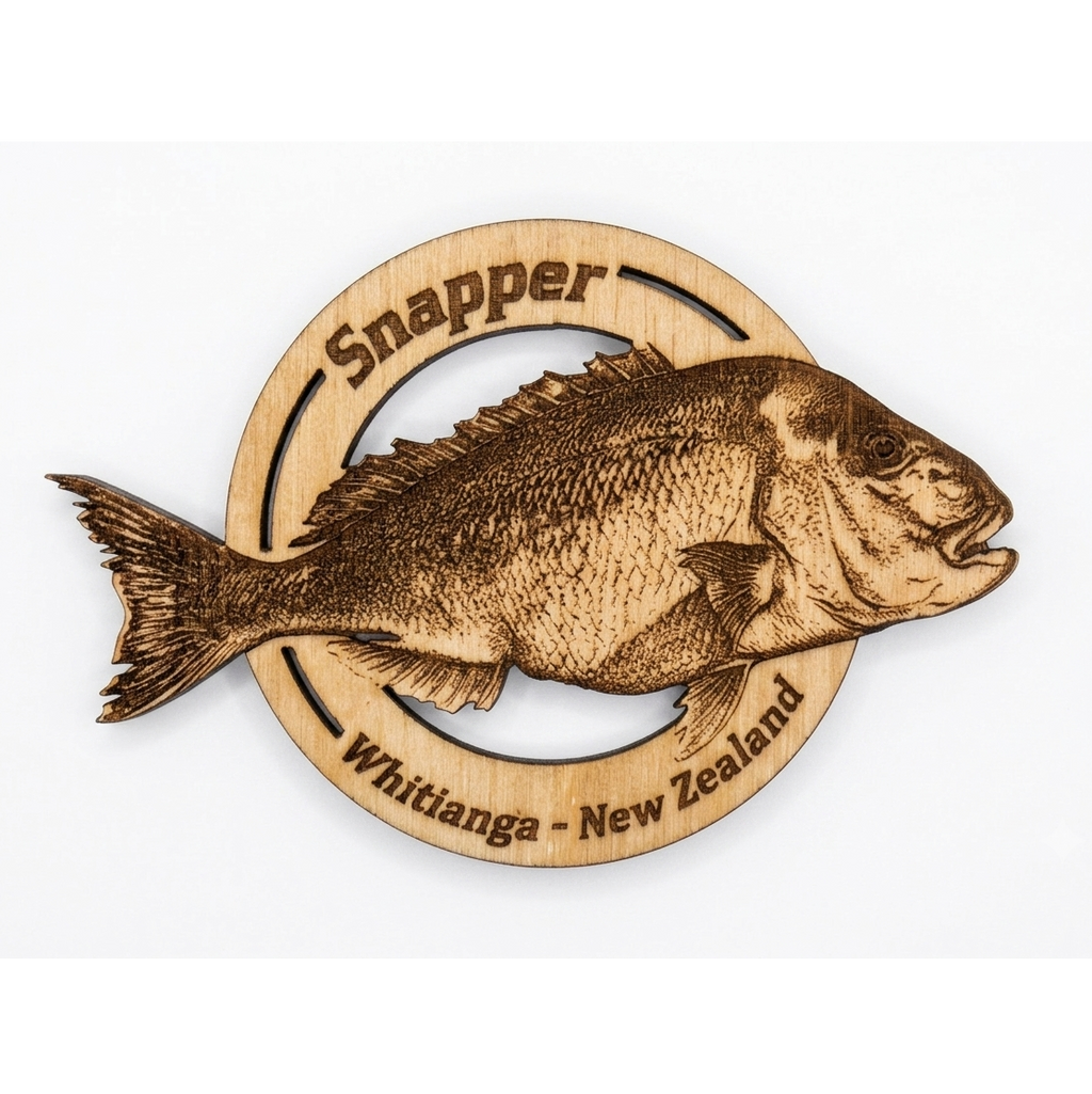 Birch Plywood Fish Magnets