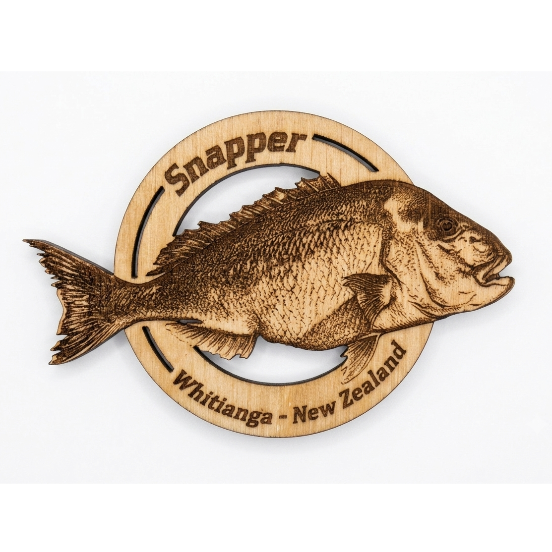 Birch Plywood Fish Magnets