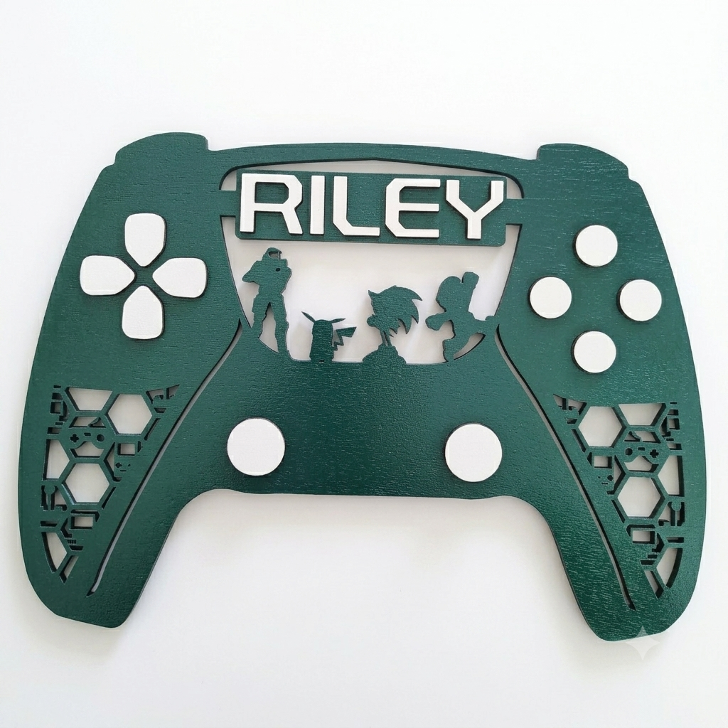 Gamer Themed Name Plaque