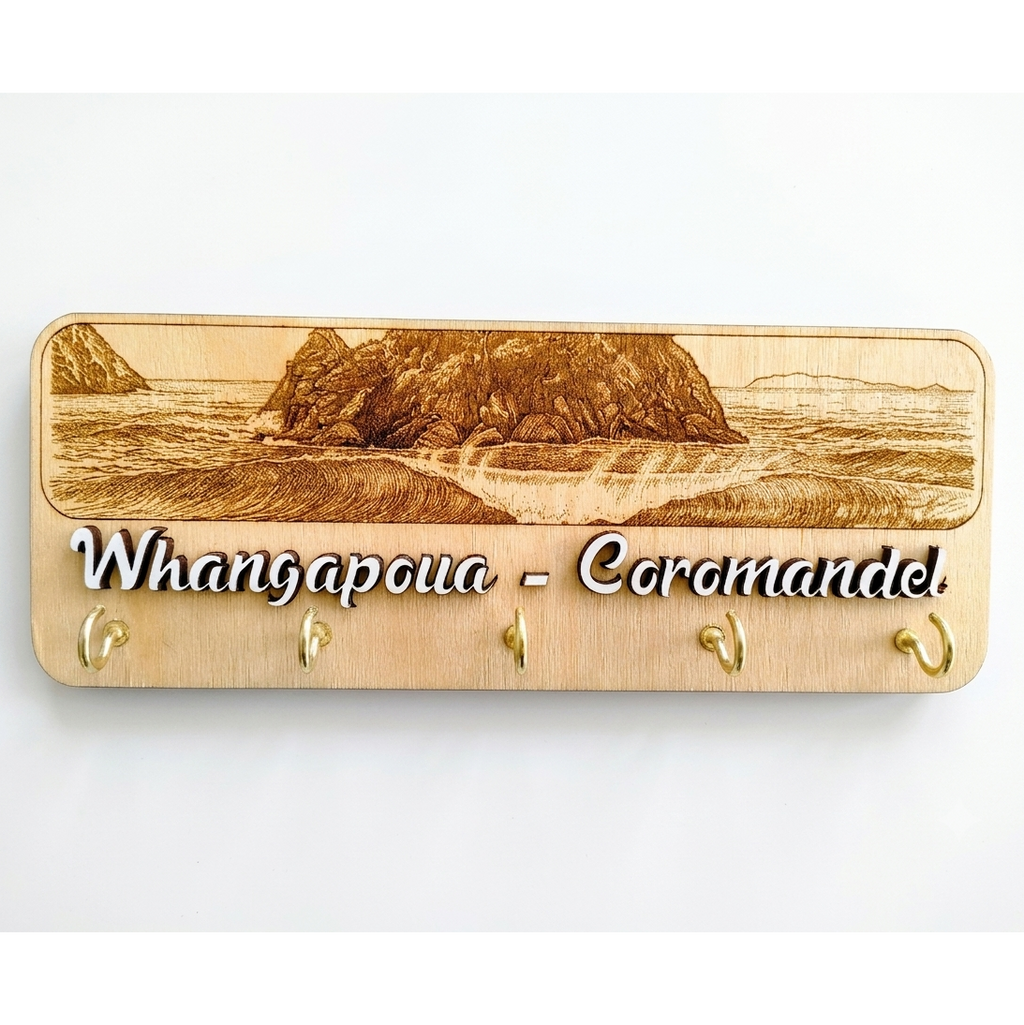 Custom Wooden Beach Themed Key Holders