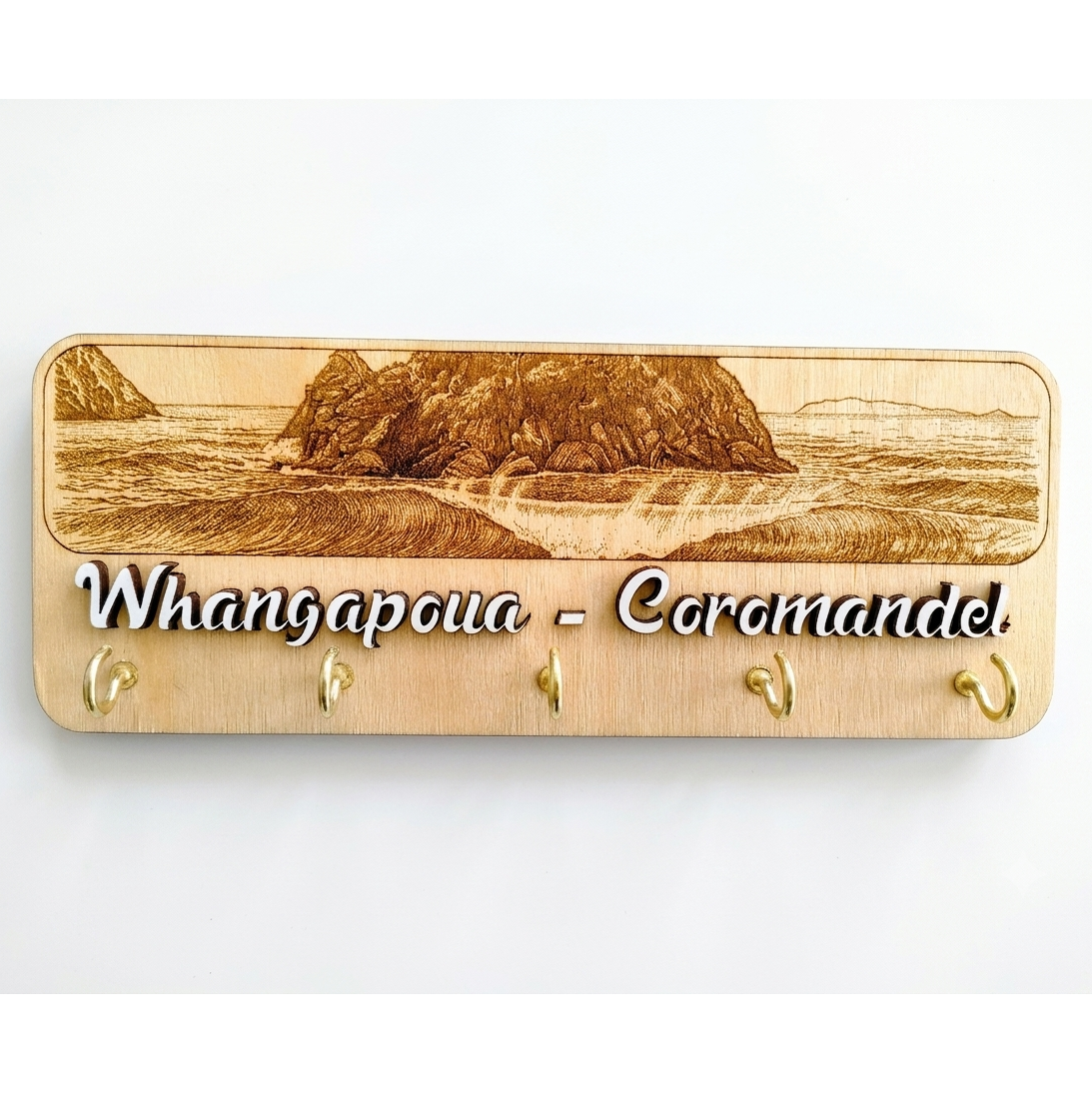 Custom Wooden Beach Themed Key Holders