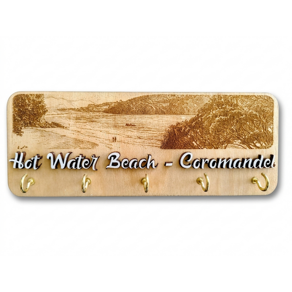 Custom Wooden Beach Themed Key Holders