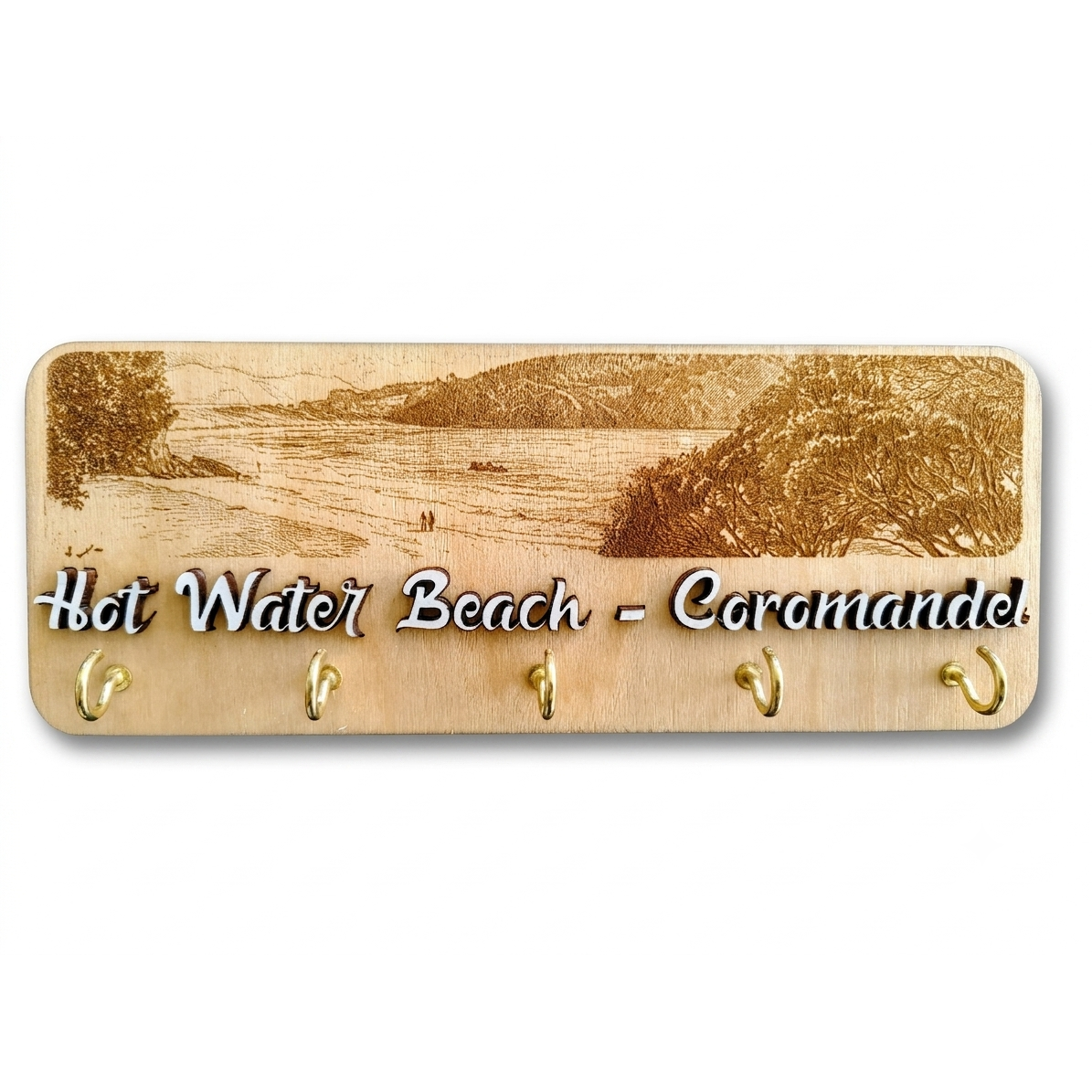 Custom Wooden Beach Themed Key Holders