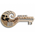 Handcrafted Custom 21st Milestone Key