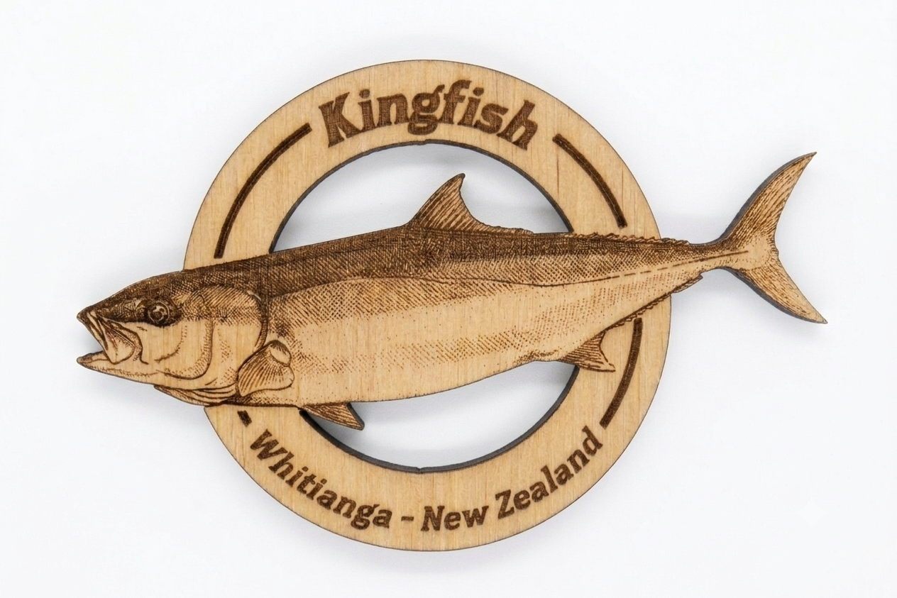 Birch Plywood Fish Magnets
