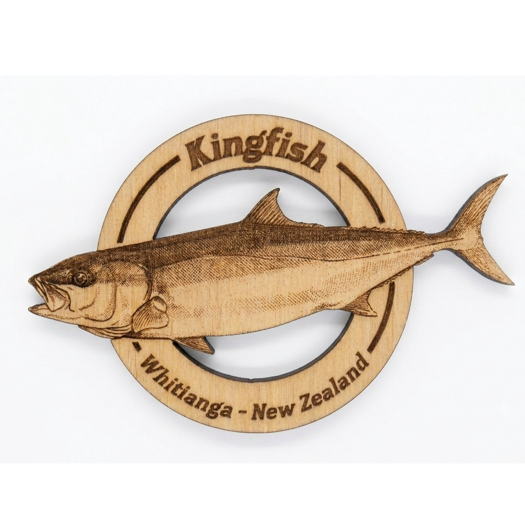 Birch Plywood Fish Magnets