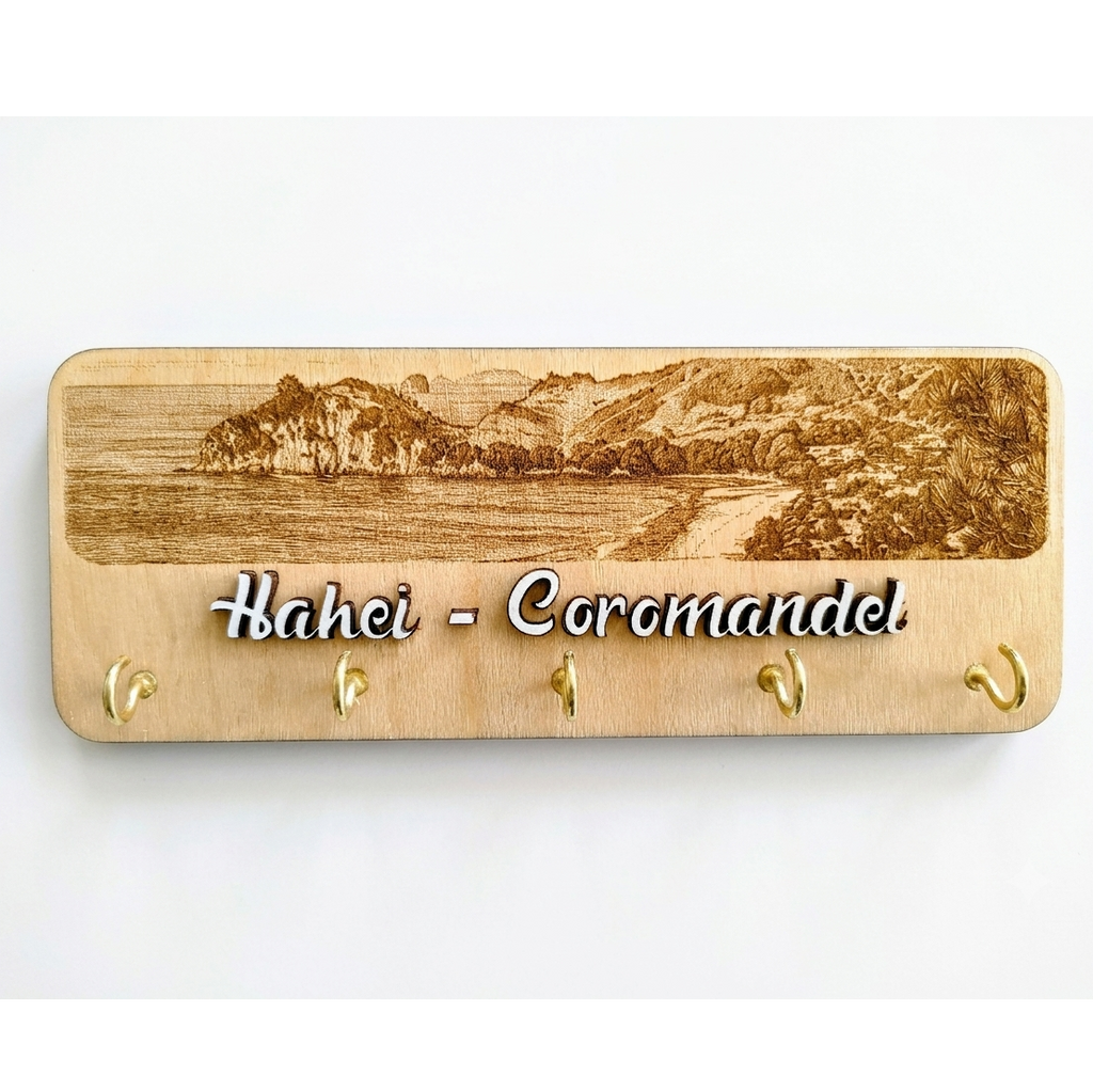 Custom Wooden Beach Themed Key Holders