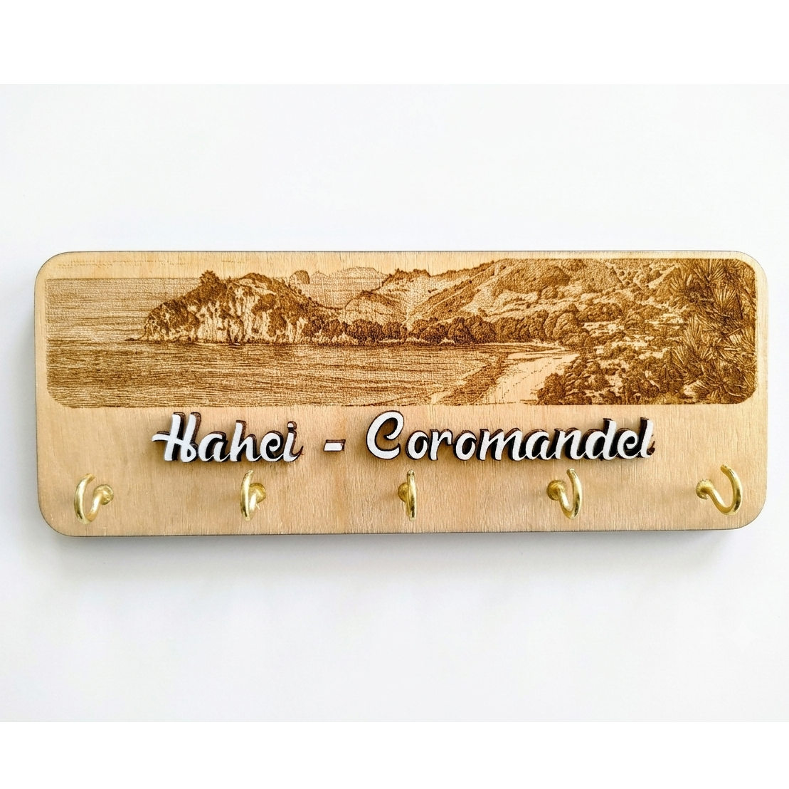 Custom Wooden Beach Themed Key Holders