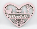 Heart Themes Name Plaque